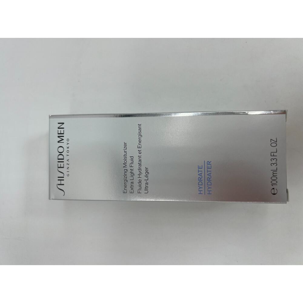 Shiseido Men Energizing Moisturizer Extra Light Fluid 100ml 3.3oz New Sealed - Picture 13 of 16